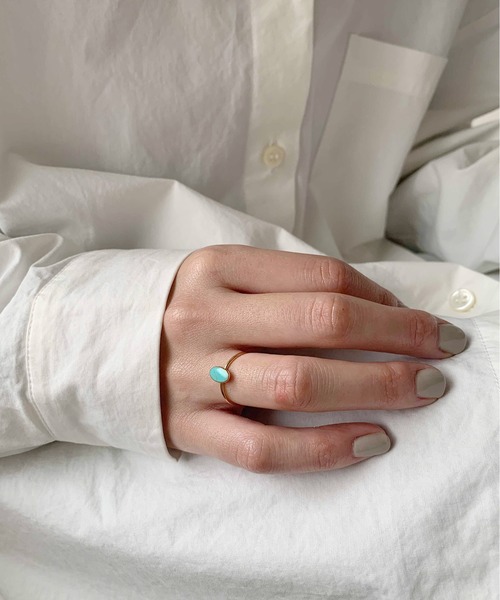 Newport(ニューポート)の「Turquoise Natural stone ring/ Silver925(リング・レディース・その他/その他1/その他2/その他3・#9/#12/#14)」の4枚目の写真