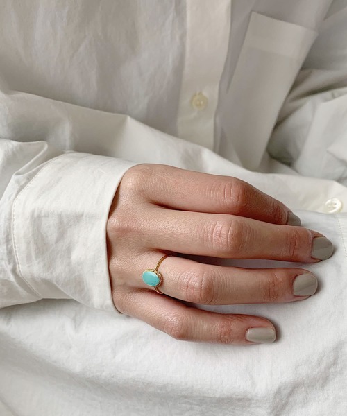 Newport(ニューポート)の「Turquoise Natural stone ring/ Silver925(リング・レディース・その他/その他1/その他2/その他3・#9/#12/#14)」の2枚目の写真