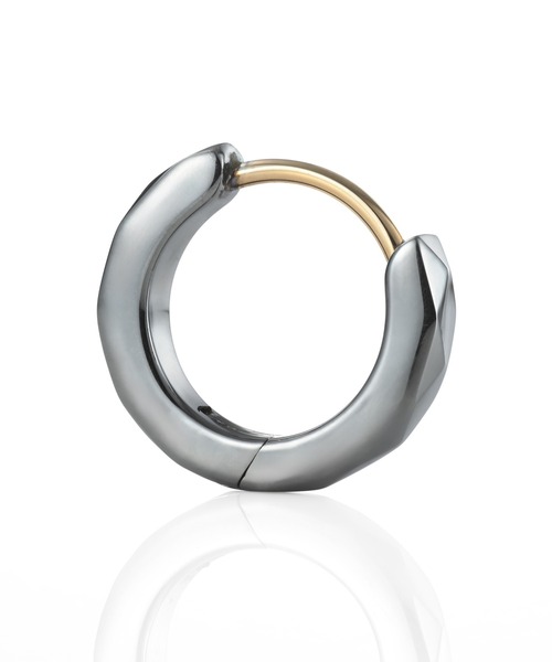 THE EDGE”カッティングフープピアス/シルバー925【LION HEART