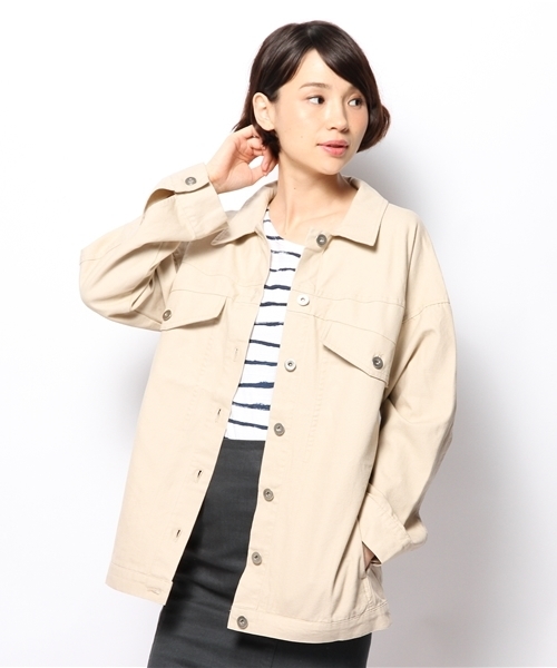 Kastane(カスタネ)の「【Kastane】BIGGジャン(カバーオール・レディース・キャメル/アイボリー/ブラック・FREE)」の15枚目の写真