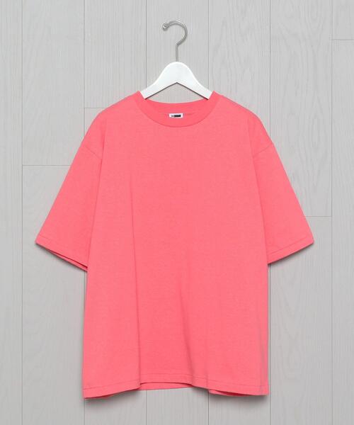 H　BEAUTY&YOUTH UNITED ARROWS（エイチビューティーアンドユースユナイテッドアローズ）の「＜H＞CREW NECK T-SHIRT/Tシャツ（Tシャツ/カットソー・メンズ・ブラック/ピンク/ターコイズブルー/ホワイト・MEDIUM/LARGE/SMALL）」の9枚目の写真