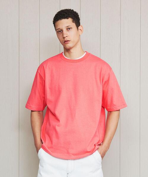 H　BEAUTY&YOUTH UNITED ARROWS（エイチビューティーアンドユースユナイテッドアローズ）の「＜H＞CREW NECK T-SHIRT/Tシャツ（Tシャツ/カットソー・メンズ・ブラック/ピンク/ターコイズブルー/ホワイト・MEDIUM/LARGE/SMALL）」の10枚目の写真