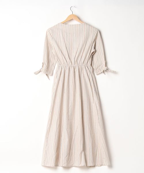 fifth（フィフス）の「マルチカラーストライプ2wayワンピース（ワンピース・レディース・ベージュ・MEDIUM）」の11枚目の写真