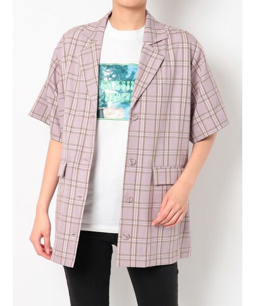 jouetie（ジュエティ）の「ハーフスリーブジャケットシャツ（シャツ/ブラウス・レディース・ブラック/ブルー/グリーン/アイボリー/その他1・MEDIUM）」の15枚目の写真