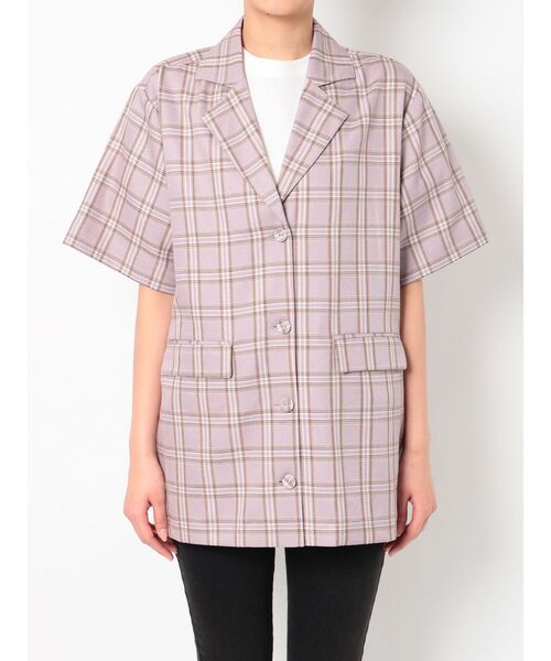 jouetie（ジュエティ）の「ハーフスリーブジャケットシャツ（シャツ/ブラウス・レディース・ブラック/ブルー/グリーン/アイボリー/その他1・MEDIUM）」の16枚目の写真