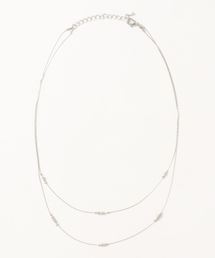 AMERICAN HOLIC | 飛ばしビーズ2連ネックレス(ネックレス)