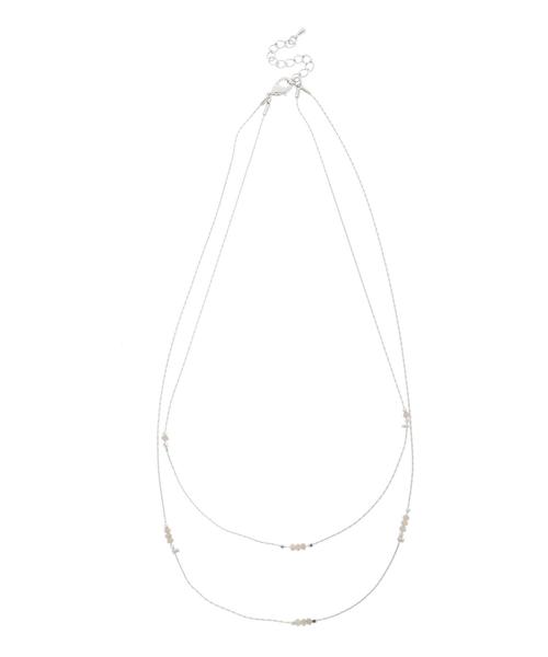 AMERICAN HOLIC(アメリカンホリック)の「飛ばしビーズ2連ネックレス(ネックレス・レディース・シルバー/ゴールド・FREE)」の3枚目の写真