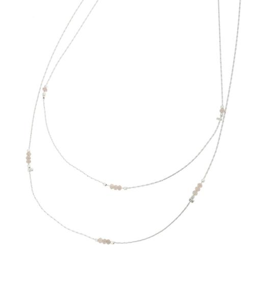 AMERICAN HOLIC(アメリカンホリック)の「飛ばしビーズ2連ネックレス(ネックレス・レディース・シルバー/ゴールド・FREE)」の5枚目の写真