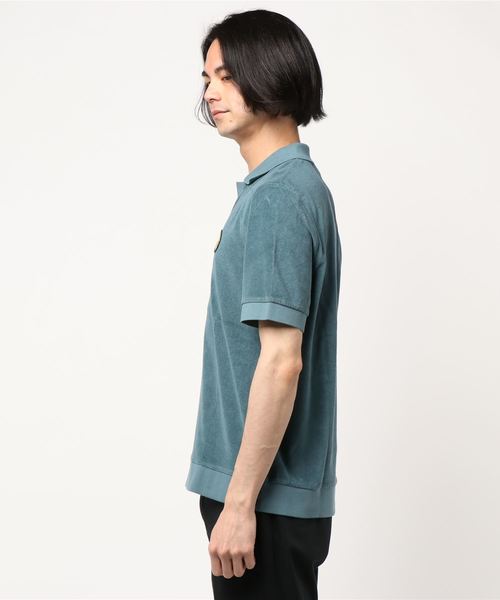 Editions M.R（エディションズエムアール）の「【EDITIONS MR】SS TERRY POLO（ポロシャツ・メンズ・ダークグリーン/ブルー・M/L）」の4枚目の写真