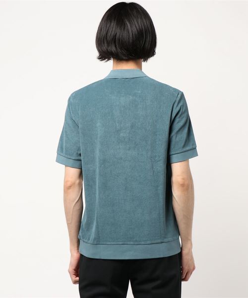 Editions M.R（エディションズエムアール）の「【EDITIONS MR】SS TERRY POLO（ポロシャツ・メンズ・ダークグリーン/ブルー・M/L）」の3枚目の写真