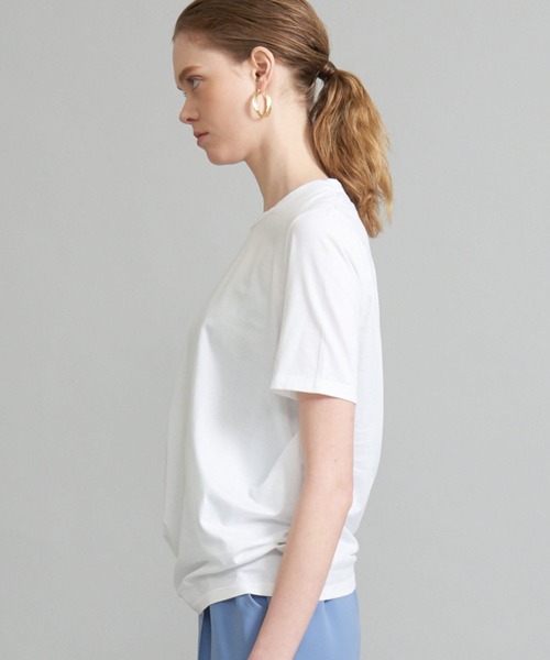 08sircus（ゼロエイトサーカス）の「【08Sircus(08サーカス)】《STUDIOUS限定》別注ロータスクロスジャージーTシャツ S20SL-TS18（Tシャツ/カットソー・レディース・ホワイト/ブラック/ダークグレー・FREE）」の16枚目の写真