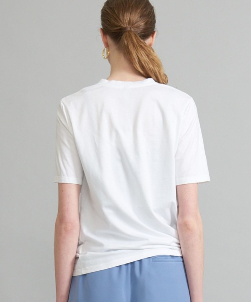08sircus（ゼロエイトサーカス）の「【08Sircus(08サーカス)】《STUDIOUS限定》別注ロータスクロスジャージーTシャツ S20SL-TS18（Tシャツ/カットソー・レディース・ホワイト/ブラック/ダークグレー・FREE）」の10枚目の写真