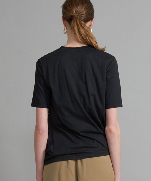 08sircus（ゼロエイトサーカス）の「【08Sircus(08サーカス)】《STUDIOUS限定》別注ロータスクロスジャージーTシャツ S20SL-TS18（Tシャツ/カットソー・レディース・ホワイト/ブラック/ダークグレー・FREE）」の11枚目の写真