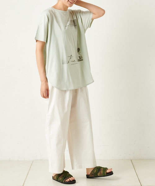 PUAL CE CIN(ピュアルセシン)の「エコサルファー染ストレッチチノワイド(その他パンツ・レディース・ホワイト/ライトベージュ/ベージュ/ブラック・FREE)」の11枚目の写真