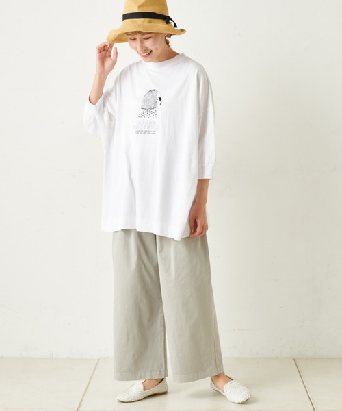PUAL CE CIN(ピュアルセシン)の「エコサルファー染ストレッチチノワイド(その他パンツ・レディース・ホワイト/ライトベージュ/ベージュ/ブラック・FREE)」の17枚目の写真