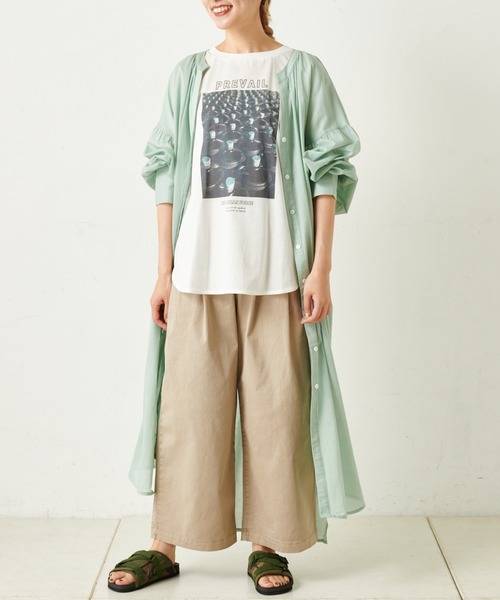 PUAL CE CIN(ピュアルセシン)の「エコサルファー染ストレッチチノワイド(その他パンツ・レディース・ホワイト/ライトベージュ/ベージュ/ブラック・FREE)」の18枚目の写真