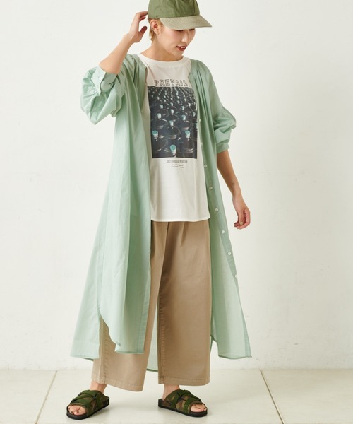 PUAL CE CIN(ピュアルセシン)の「エコサルファー染ストレッチチノワイド(その他パンツ・レディース・ホワイト/ライトベージュ/ベージュ/ブラック・FREE)」の14枚目の写真