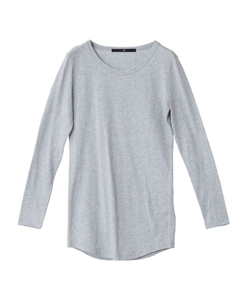 NO ID.（ノーアイディ）の「【NO ID.】Round Long Sleeve T-shirt / ラウンド ロング スリーブ Tシャツ（Tシャツ/カットソー・メンズ・ネイビー/グレー/ホワイト/ブラック・2/1）」の9枚目の写真