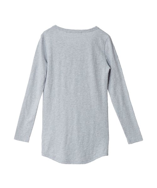 NO ID.（ノーアイディ）の「【NO ID.】Round Long Sleeve T-shirt / ラウンド ロング スリーブ Tシャツ（Tシャツ/カットソー・メンズ・ネイビー/グレー/ホワイト/ブラック・2/1）」の10枚目の写真