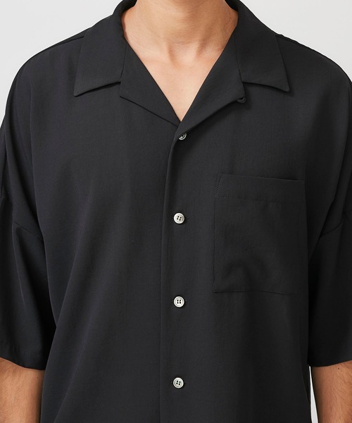 ATTACHMENT（アタッチメント）の「【KAZUYUKI KUMAGAI】EX.サバンナポプリンドロップショルダーSH S/S / KS01-048（シャツ/ブラウス・メンズ・ブラック/カーキ・2/3/1）」の13枚目の写真