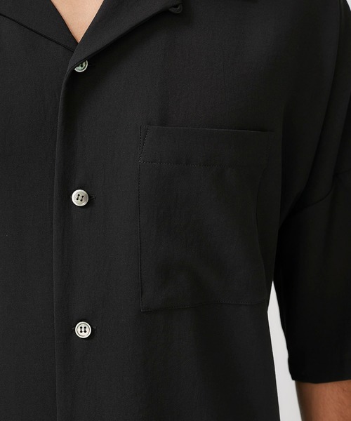 ATTACHMENT（アタッチメント）の「【KAZUYUKI KUMAGAI】EX.サバンナポプリンドロップショルダーSH S/S / KS01-048（シャツ/ブラウス・メンズ・ブラック/カーキ・2/3/1）」の15枚目の写真