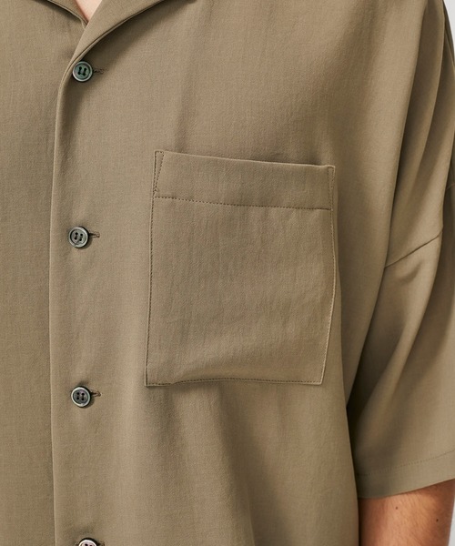 ATTACHMENT（アタッチメント）の「【KAZUYUKI KUMAGAI】EX.サバンナポプリンドロップショルダーSH S/S / KS01-048（シャツ/ブラウス・メンズ・ブラック/カーキ・2/3/1）」の16枚目の写真