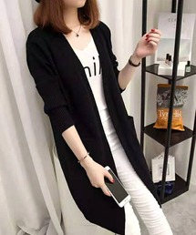 ロングニットカーディガン