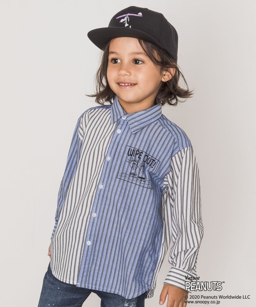 Vintage PEANUTS（ビンテージピーナッツ）の「【PEANUTS×BAYFLOW】ワイドシャツ(KIDS)（シャツ/ブラウス・キッズ・カーキ/サックスブルー・MEDIUM/LARGE/X-LARGE/XX-LARGE）」の21枚目の写真