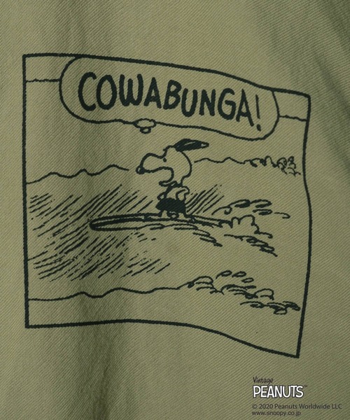 Vintage PEANUTS（ビンテージピーナッツ）の「【PEANUTS×BAYFLOW】ワイドシャツ(KIDS)（シャツ/ブラウス・キッズ・カーキ/サックスブルー・MEDIUM/LARGE/X-LARGE/XX-LARGE）」の19枚目の写真