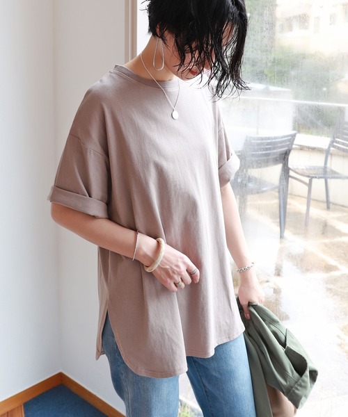 アロー様 ラウンドヘムTシャツ coen レイヤードラウンドヘムTシャツ -ファッション通販 FASHION