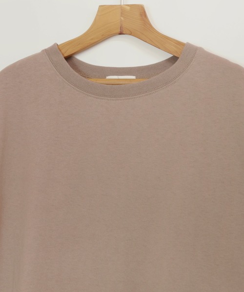 andme(アンドミー)の「コットン半袖オーバーサイズ裾ラウンドヘムTシャツ(Tシャツ/カットソー・レディース・チャコールグレー/ブラック/オフホワイト/グレー系その他・M)」の19枚目の写真