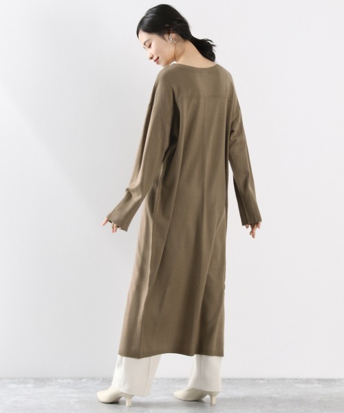 LOWRYS FARM（ローリーズファーム）の「１２Ｇアウトリンキングワンピース　896443（ワンピース・レディース・アイボリー/ブラック/ブラウン/グリーン・FREE）」の5枚目の写真