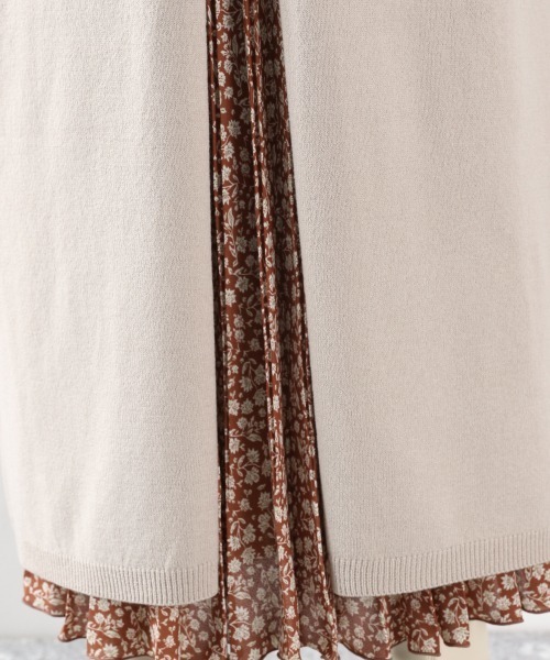 LOWRYS FARM（ローリーズファーム）の「１２Ｇアウトリンキングワンピース　896443（ワンピース・レディース・アイボリー/ブラック/ブラウン/グリーン・FREE）」の12枚目の写真