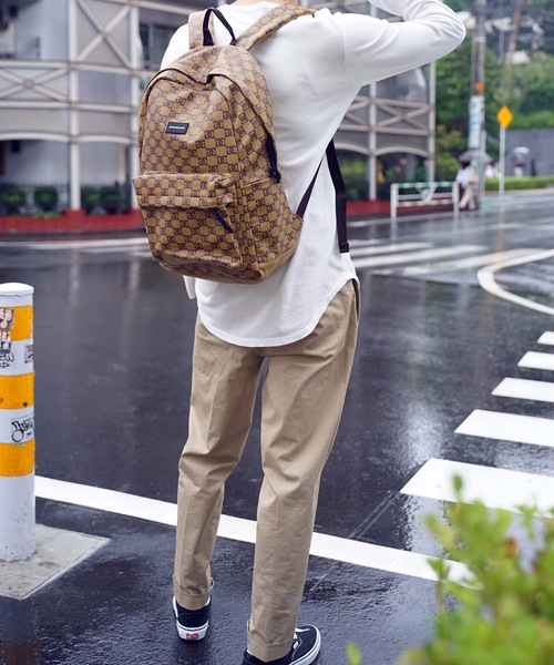 DC SHOES（ディーシーシューズ）の「20 MONOG BACKPACK/DC バックパック リュックサック モノグラム（バックパック/リュック・メンズ・ブラック/ベージュ・FREE）」の18枚目の写真