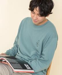 coen | 【Ryo Kaneyasu】【女性にもオススメ】コーエンベアプリントウラケクルーネックスウェット(トレーナー)(ブラウン、ライラック⇒WEB限定カラー)#(スウェット)