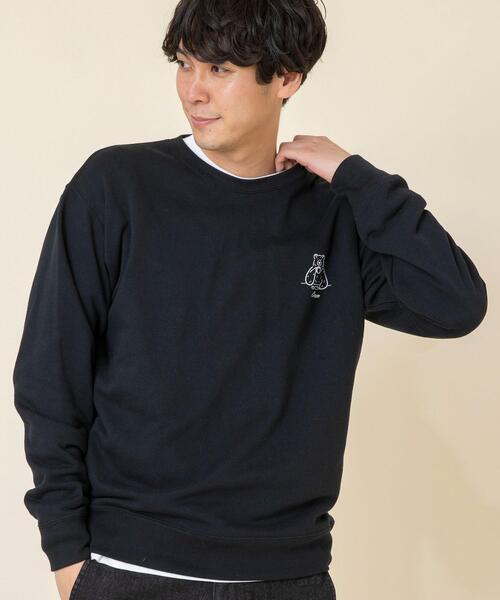 coen（コーエン）の「【Ryo Kaneyasu】【女性にもオススメ】コーエンベアプリントウラケクルーネックスウェット(トレーナー)(ブラウン、ライラック⇒WEB限定カラー)#（スウェット・メンズ・ブラウン/ナチュラル/ケリー/ライラック/ブラック・LARGE/SMALL/MEDIUM/X-LARGE）」の6枚目の写真