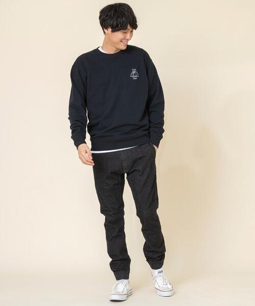 coen（コーエン）の「【Ryo Kaneyasu】【女性にもオススメ】コーエンベアプリントウラケクルーネックスウェット(トレーナー)(ブラウン、ライラック⇒WEB限定カラー)#（スウェット・メンズ・ブラウン/ナチュラル/ケリー/ライラック/ブラック・LARGE/SMALL/MEDIUM/X-LARGE）」の14枚目の写真