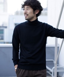 NANO universe | 《WEB限定》タスマニアウールブレンドタートルネック(ニット/セーター)