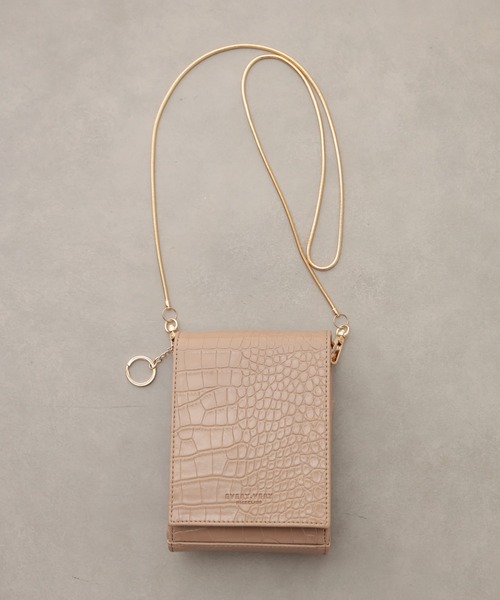 natural couture（ナチュラルクチュール）の「【WEB限定カラー有り】ミラーイン多機能ショルダー（ショルダーバッグ・レディース・ブラック/ベージュ/ブラウン/ライトベージュ・FREE）」の4枚目の写真