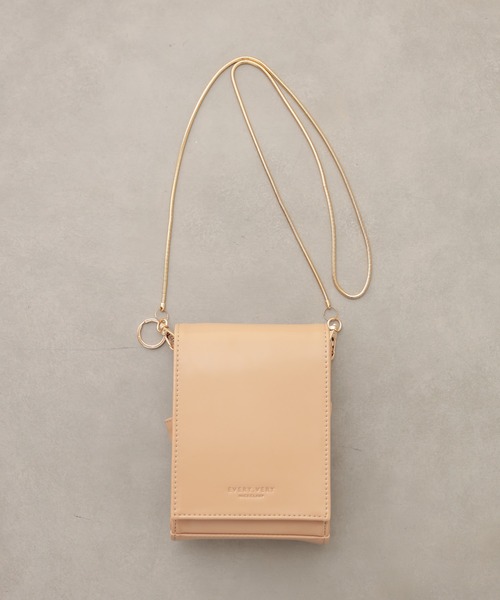 natural couture（ナチュラルクチュール）の「【WEB限定カラー有り】ミラーイン多機能ショルダー（ショルダーバッグ・レディース・ブラック/ベージュ/ブラウン/ライトベージュ・FREE）」の8枚目の写真