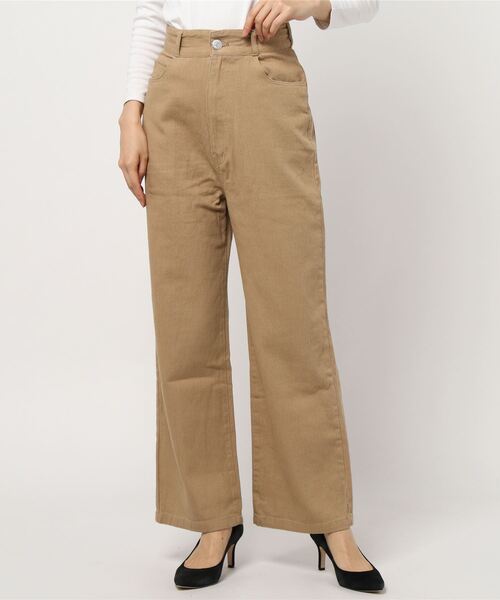 STYLEBLOCK（スタイルブロック）の「バックレースアップパンツ（その他パンツ・レディース・ブラック/ベージュ/ブラウン/オフホワイト・M）」の8枚目の写真