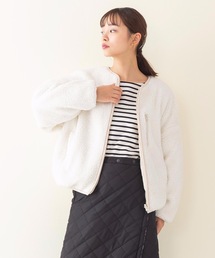 【OUTDOOR PRODUCTS】中綿リバーシブルブルゾン ボア素材 モコモコ オーバーサイズ/ビッグシルエット リバーシブル