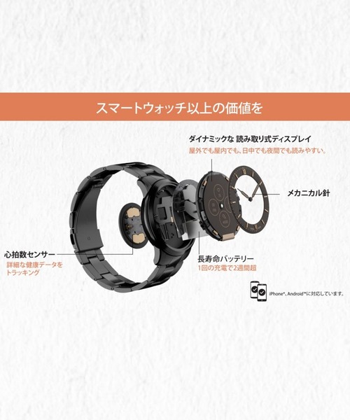 FOSSIL（フォッシル）の「NEUTRA HYBRID HR SMARTWATCH　FTW7029（デジタル腕時計・メンズ・シルバー・FREE）」の18枚目の写真