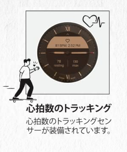 FOSSIL（フォッシル）の「NEUTRA HYBRID HR SMARTWATCH　FTW7029（デジタル腕時計・メンズ・シルバー・FREE）」の13枚目の写真