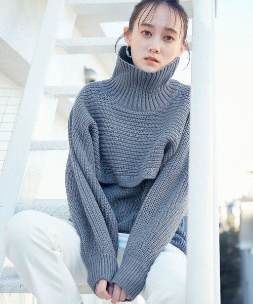 セール 綿アクリル畦編みアンサンブル ニット セーター Vis ビス のファッション通販 Zozotown