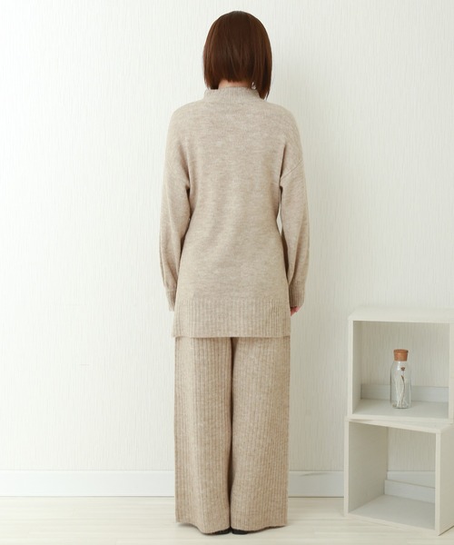 libelle more(リベル モア)の「ニット プルオーバー+パンツ セットアップ(ニット/セーター・レディース・ブラック/ベージュ/ブルー/グレイッシュベージュ・M/L)」の15枚目の写真