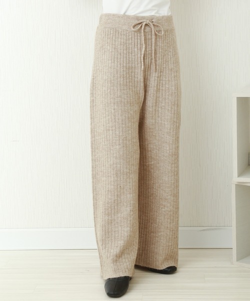 libelle more(リベル モア)の「ニット プルオーバー+パンツ セットアップ(ニット/セーター・レディース・ブラック/ベージュ/ブルー/グレイッシュベージュ・M/L)」の18枚目の写真