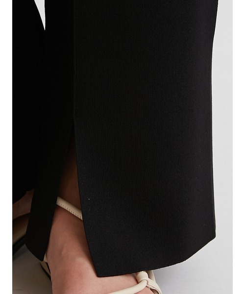 Mila Owen（ミラオーウェン）の「接触冷感センターコバスリットニットパンツ（その他パンツ・レディース・ダークブラウン/ブラック/アイボリー・0/1）」の17枚目の写真