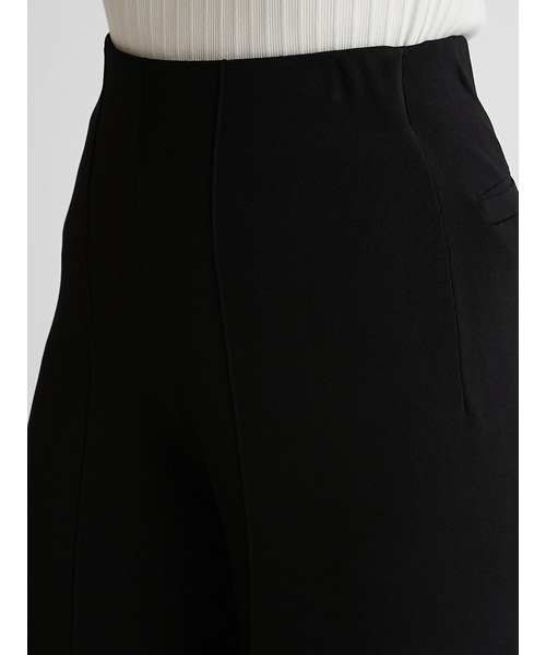 Mila Owen（ミラオーウェン）の「接触冷感センターコバスリットニットパンツ（その他パンツ・レディース・ダークブラウン/ブラック/アイボリー・0/1）」の13枚目の写真