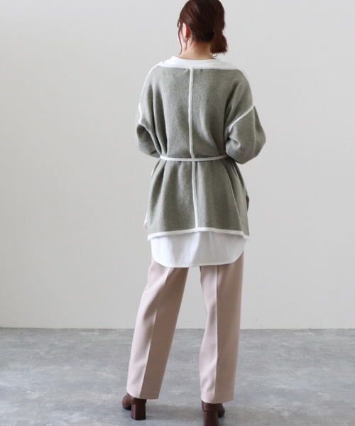 Cheek（チーク）の「配色起毛ニット（ニット/セーター・レディース・ベージュ/モカ/ミント・MEDIUM）」の21枚目の写真